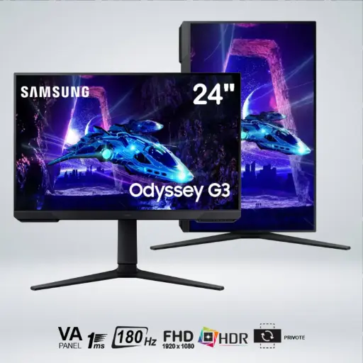 MONITOR GAMER ODYSSEY G3 FHD 24 " VA 180HZ 1MS HDR10